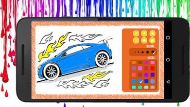 Cars Coloring Page - Free Game For Kids截图1