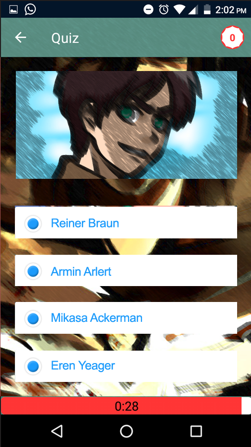 Guess Attack on Titan Trivia Quiz截图2