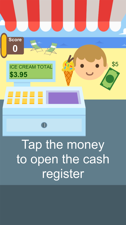 Crazy Cashier: Ice cream cash register sim截图3