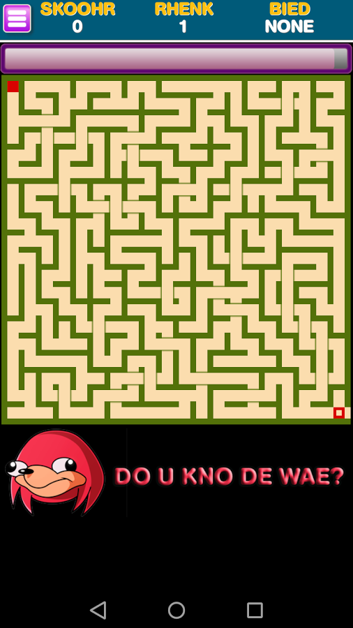 Ugandan Knuckles Maze Escape截图1