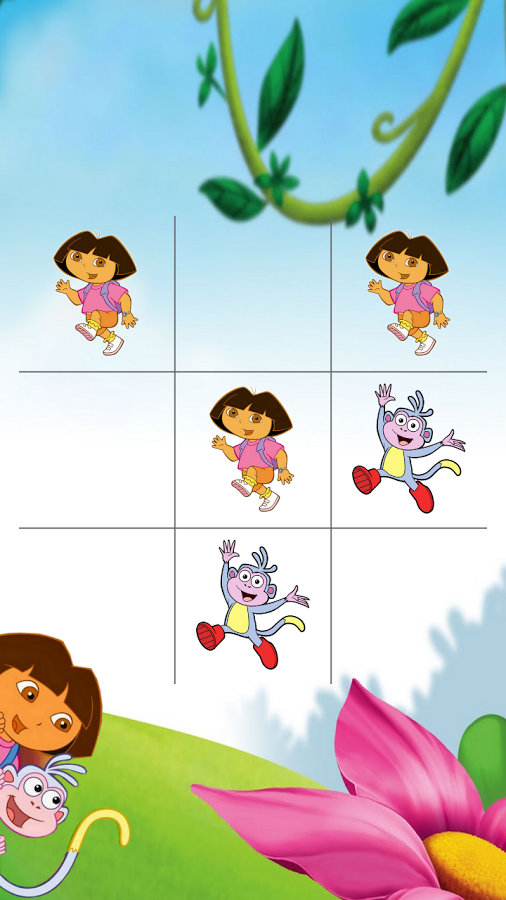 Dora Tic Tac Toe and Kids截图1