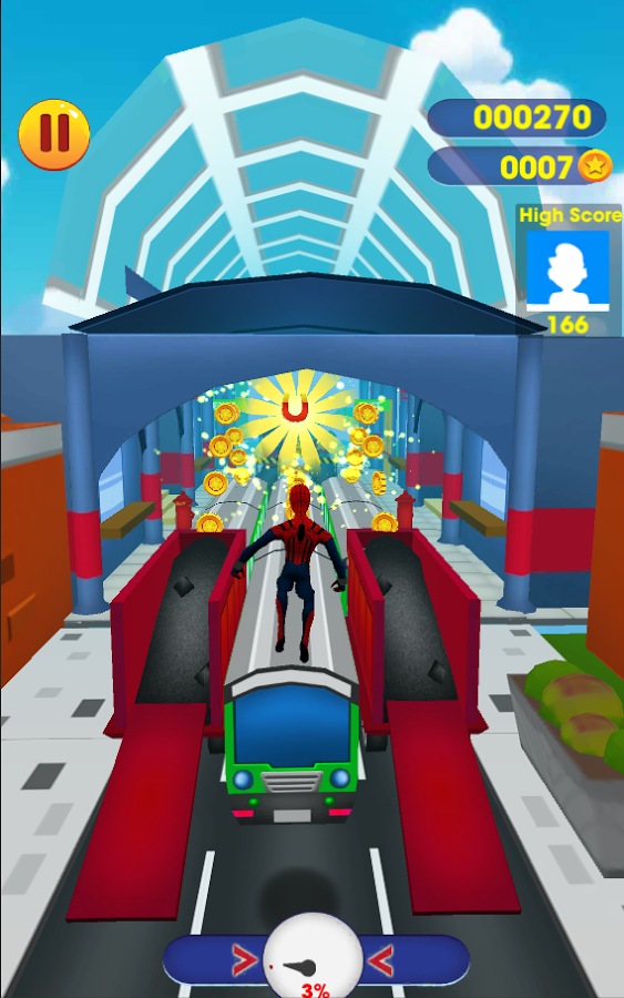 Subway SpiderVerse Rush: avenger spiderman 3D Game截图2