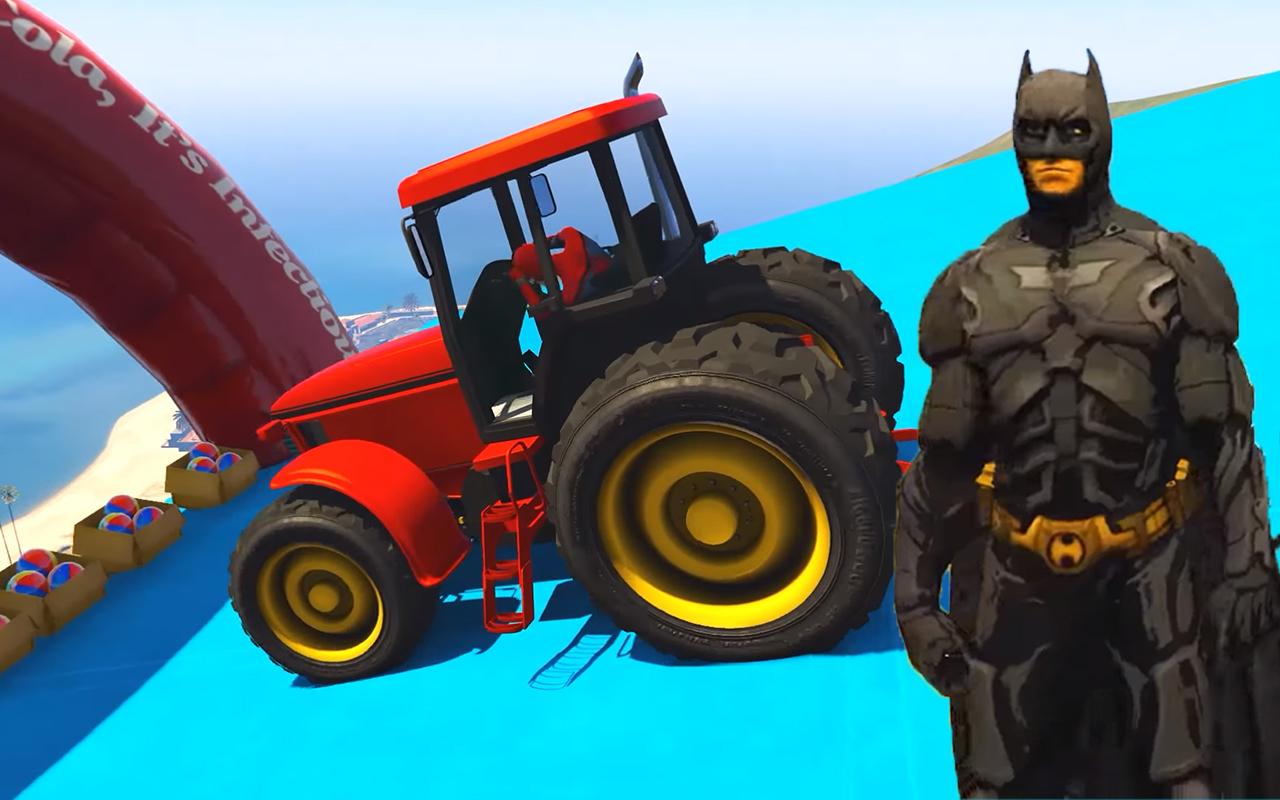 Superheroes Tractor Simulator Stunts截图4