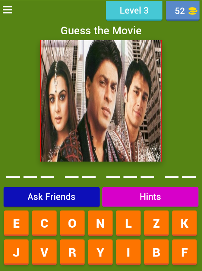 Bollywood SRK Movie Quiz截图3