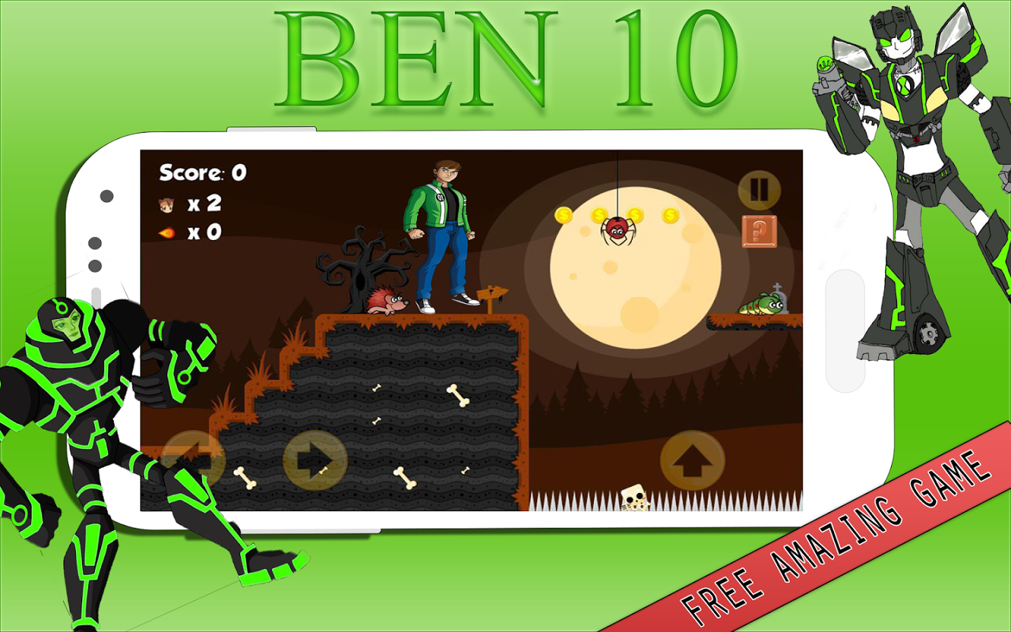 Hero Ben Fight Alien Battle截图4