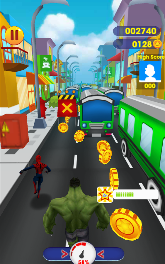 Subway SpiderVerse Rush: avenger spiderman 3D Game截图1