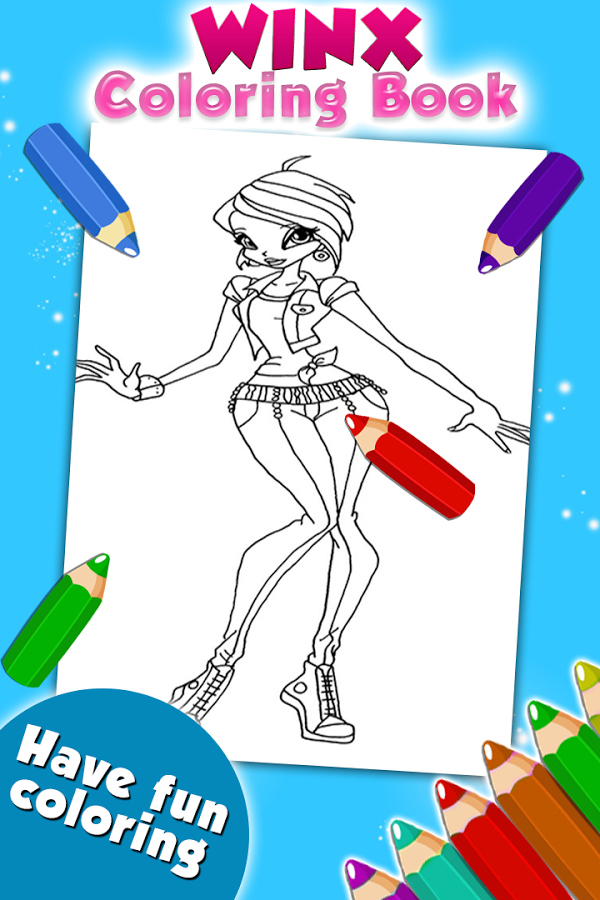 Coloring Game for Winx截图4