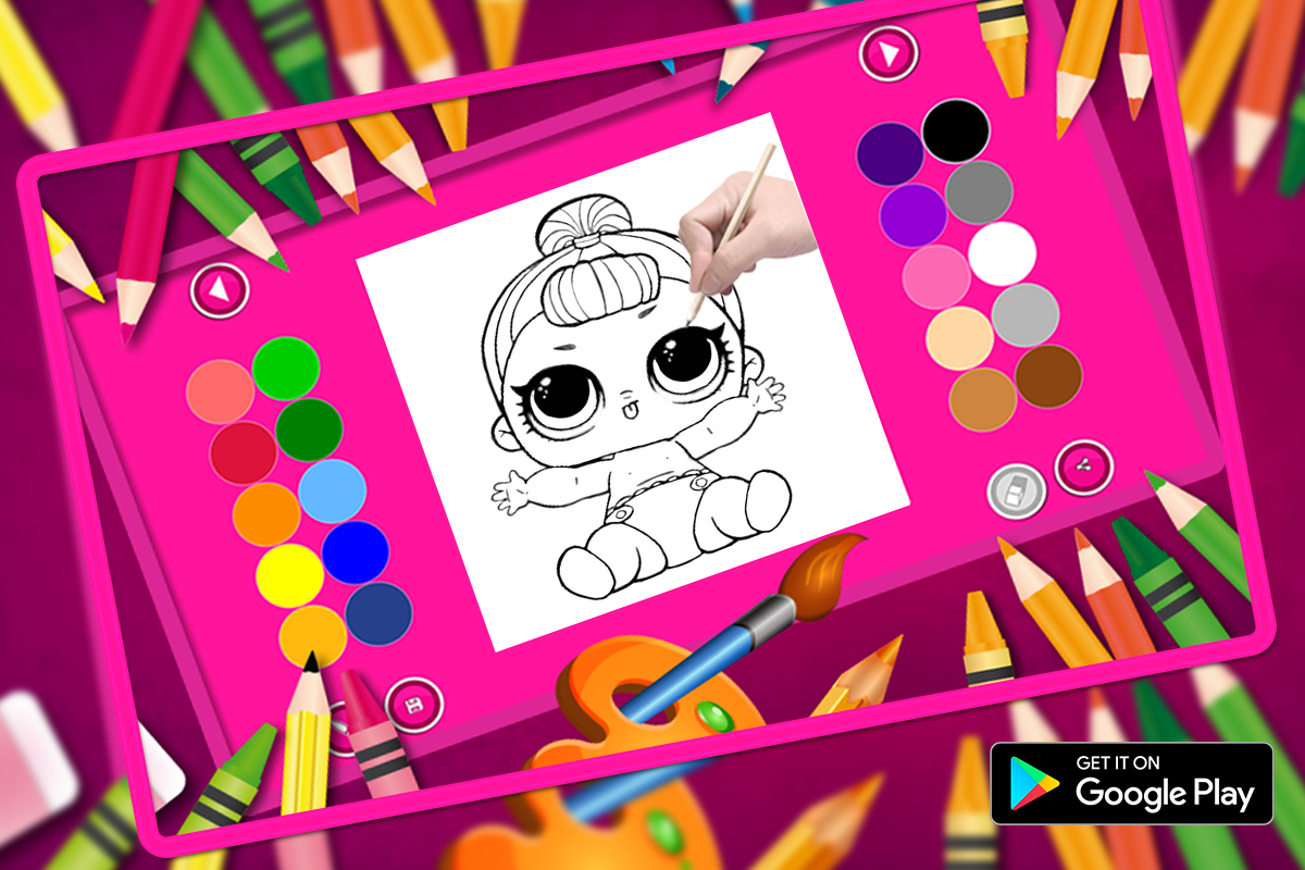 Lol dolls Surprise Coloring Book Games 2018截图2