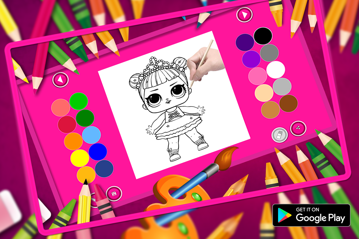 Lol dolls Surprise Coloring Book Games 2018截图5