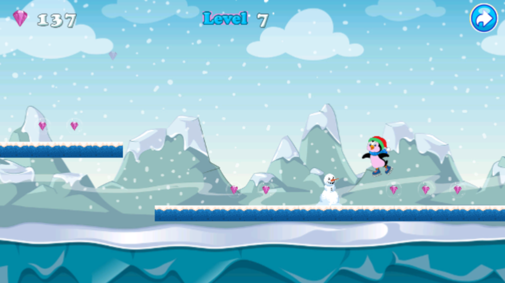 Penguin Ski - Run截图2