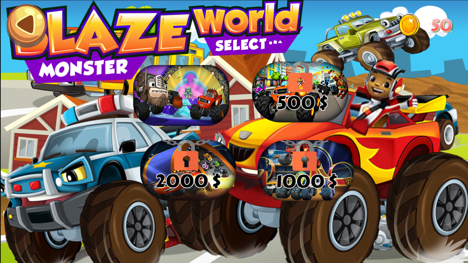 The new Blaze and Monster Truck 4x4 Racing 2018截图3