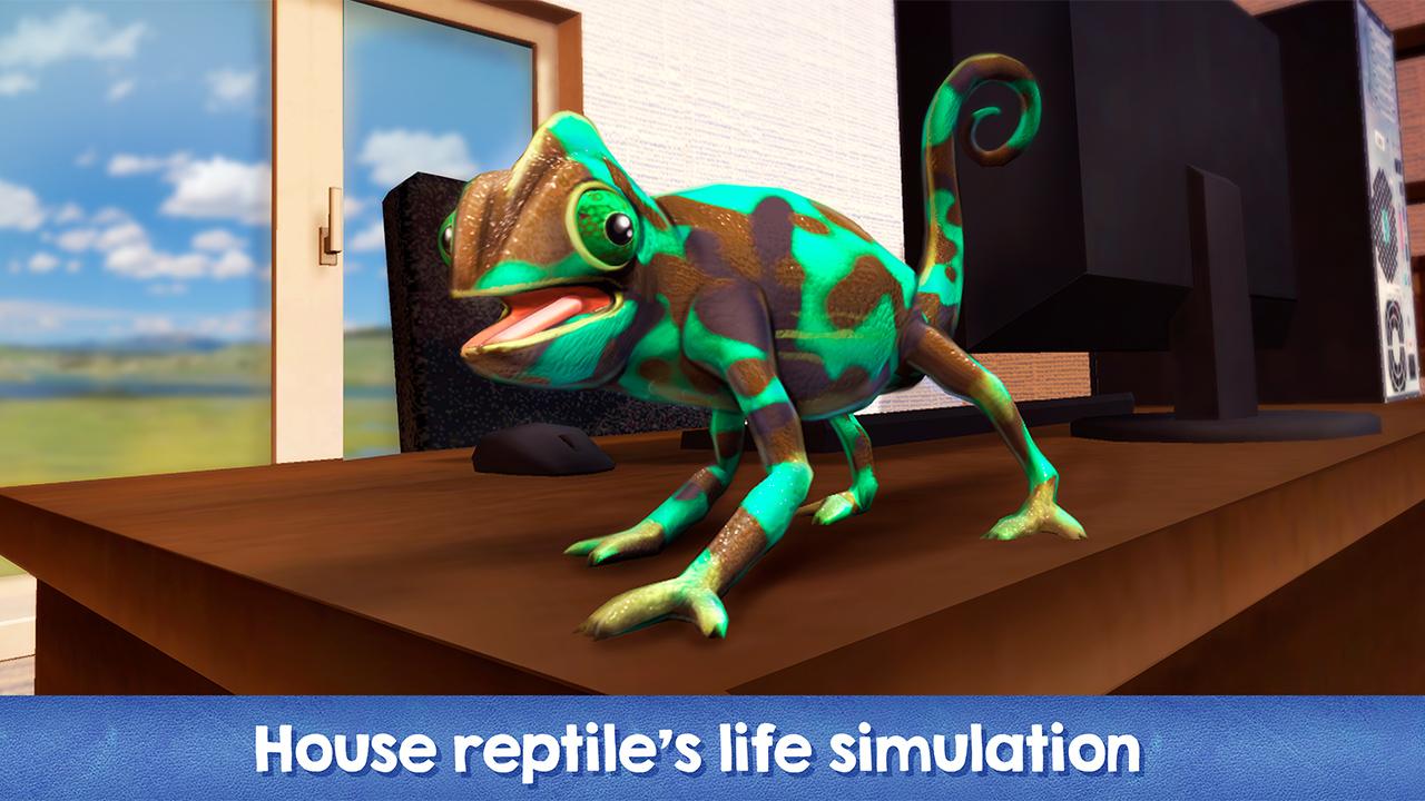 Chameleon Home Pet Lizard Simulator 3D截图4