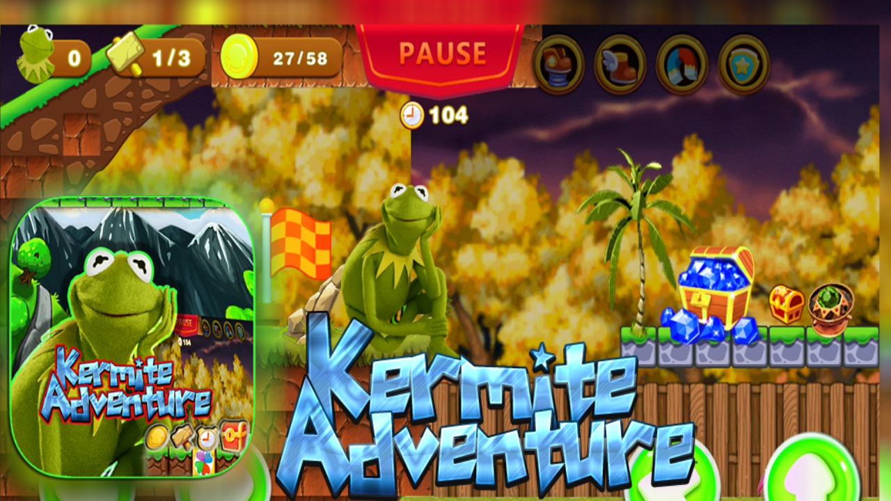 Super Kermit frog & peggy jungle game adventure截图4