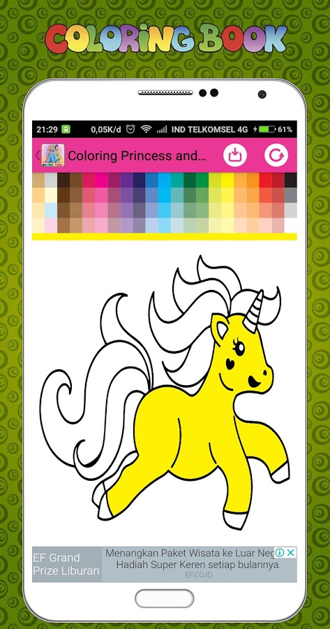 New Coloring Game Princess and Unicorn截图4