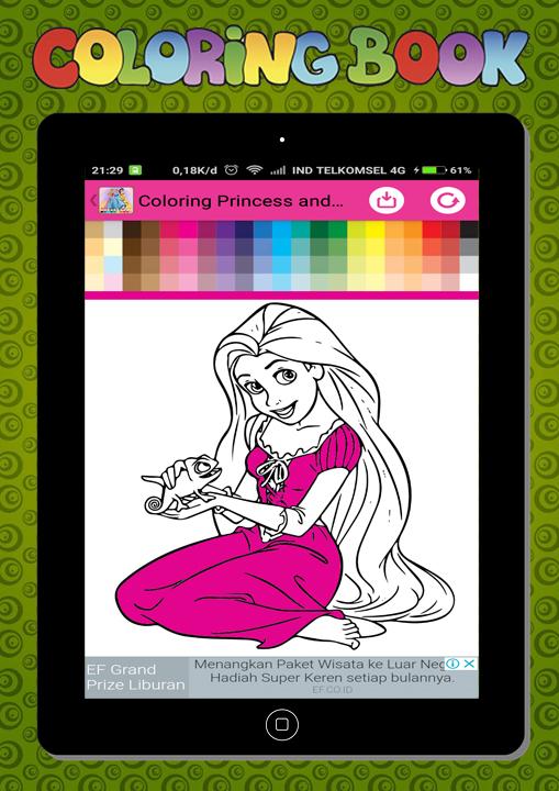 New Coloring Game Princess and Unicorn截图2