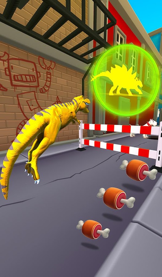 Dino Run: Transform Race Jurassic City Runner截图2