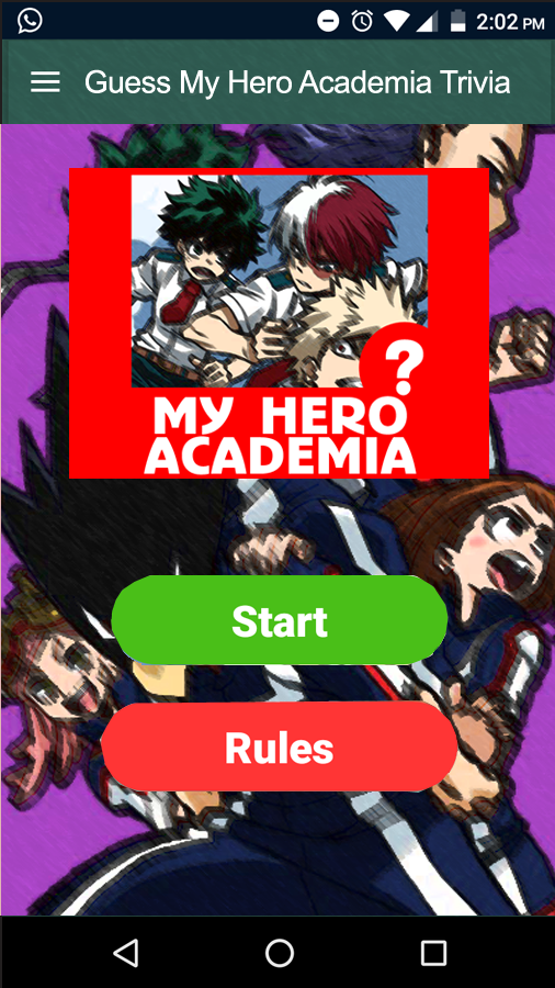 Guess My Hero Academia Trivia Quiz截图4