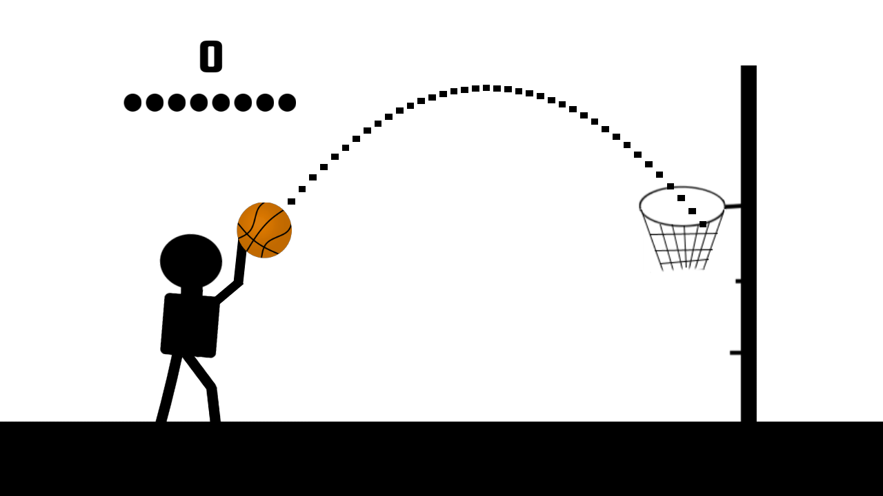 Basketball Stickman Black 2K18截图1