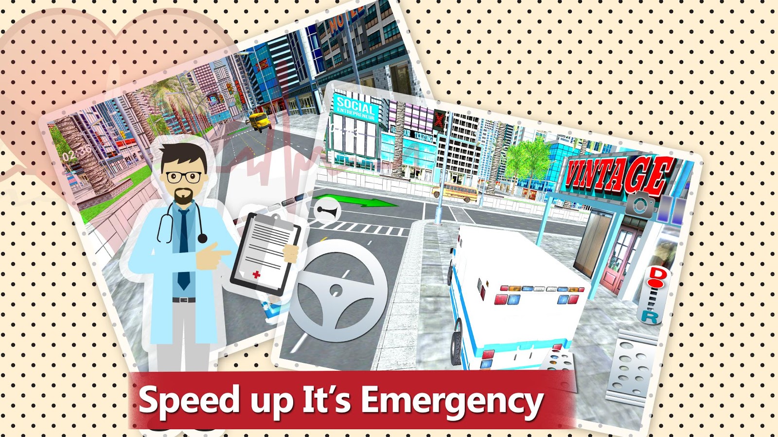 911 Ambulance Rescue Simulator Game 2018截图1