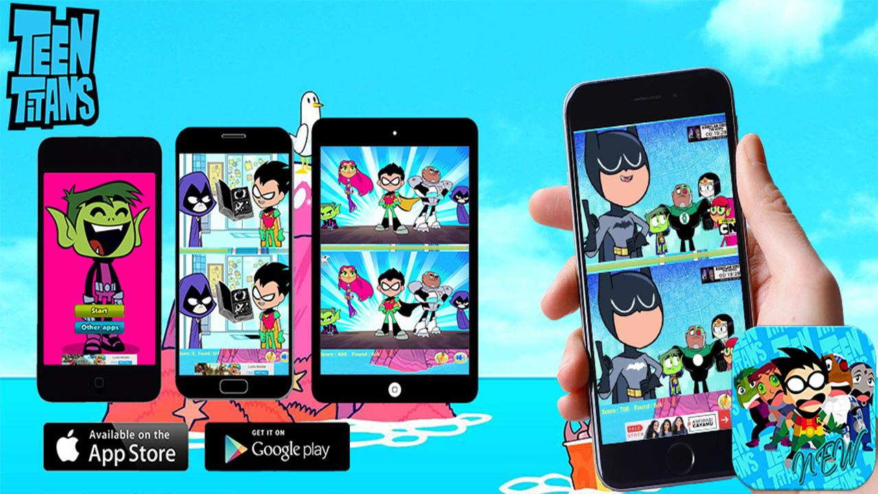 Teen Titans Find Difference Games截图1