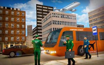 Airport Security Staff Police Bus Driver Simulator截图5