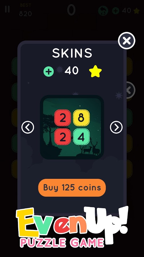 Evenup - Connect The Squares Maths Puzzle Game截图1