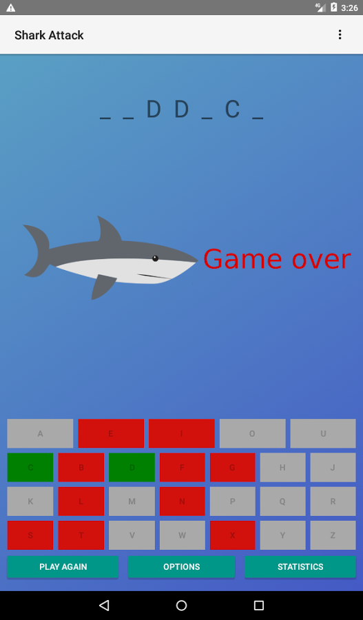 Shark Attack (Hangman)截图2