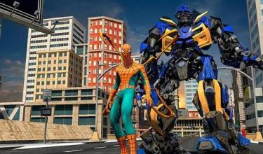 Auto Spider: Police Robot Battle截图5