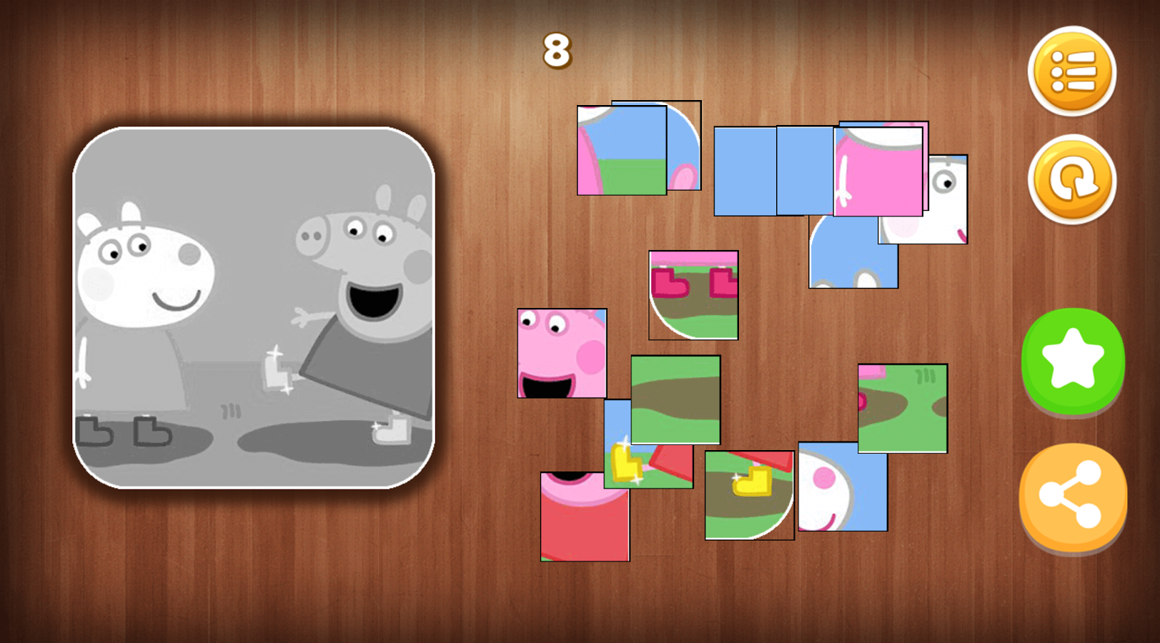 Peepa Pig Puzzles Rompecabezas截图2