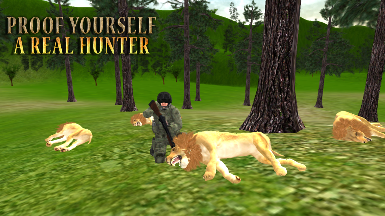 Lion Hunting - Jungle Animal Hunter 3D 2018截图3