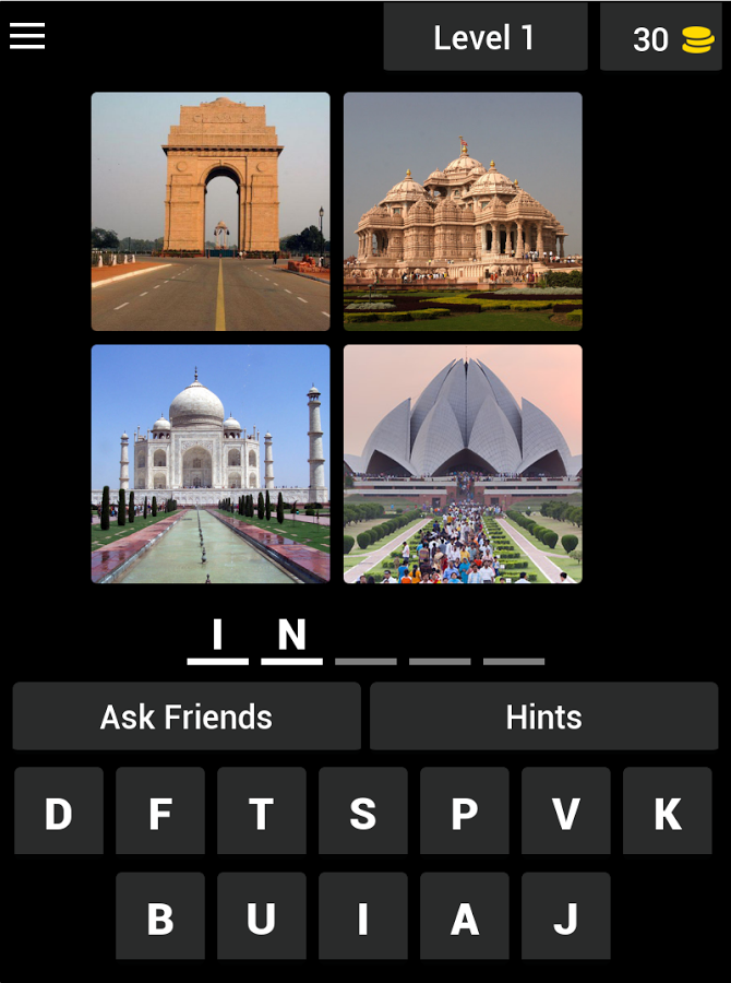 4 Pictures 1 word quiz 2018截图3