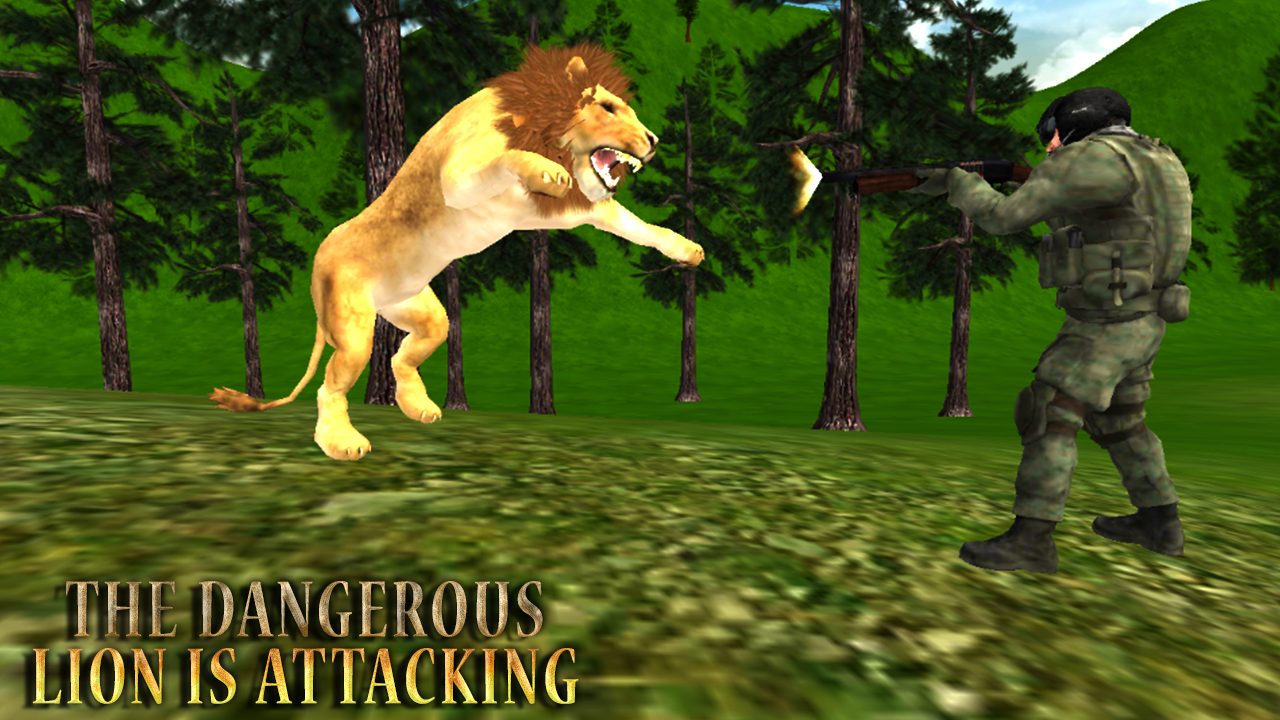 Lion Hunting - Jungle Animal Hunter 3D 2018截图2