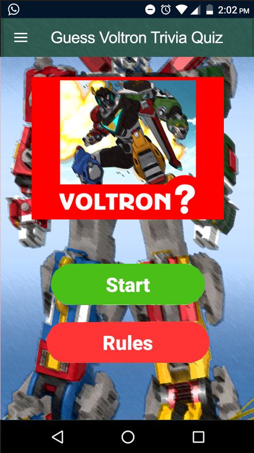 Guess Voltron Trivia Quiz截图4