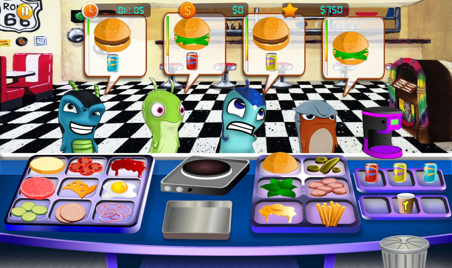 Super slugs Burgers Simulation : restaurant截图3