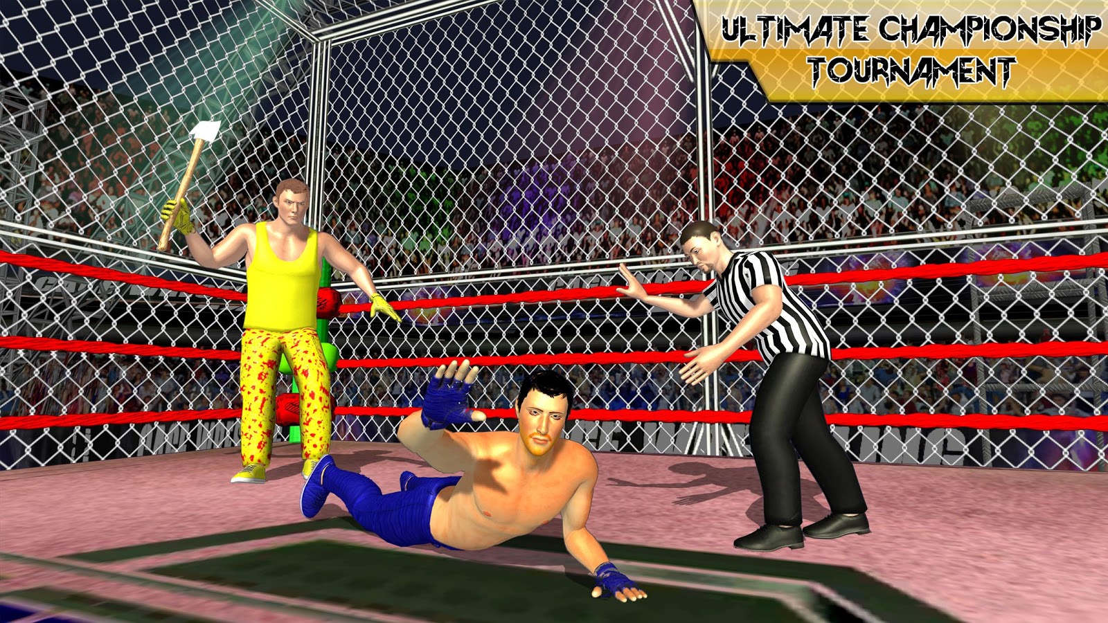 Cage Wrestling 2k18-Steel Revolution Wresting Game截图1