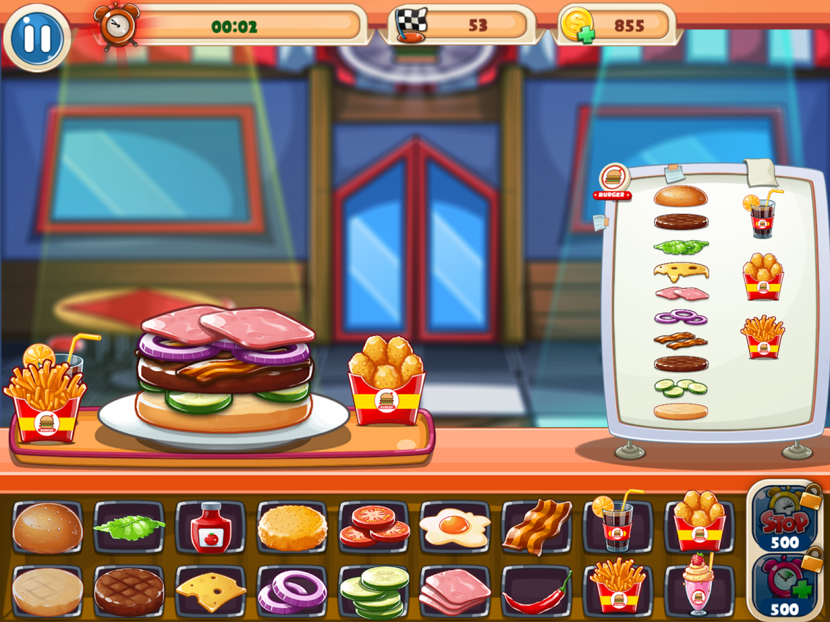 Burger Game - Restaurant Cooking截图3