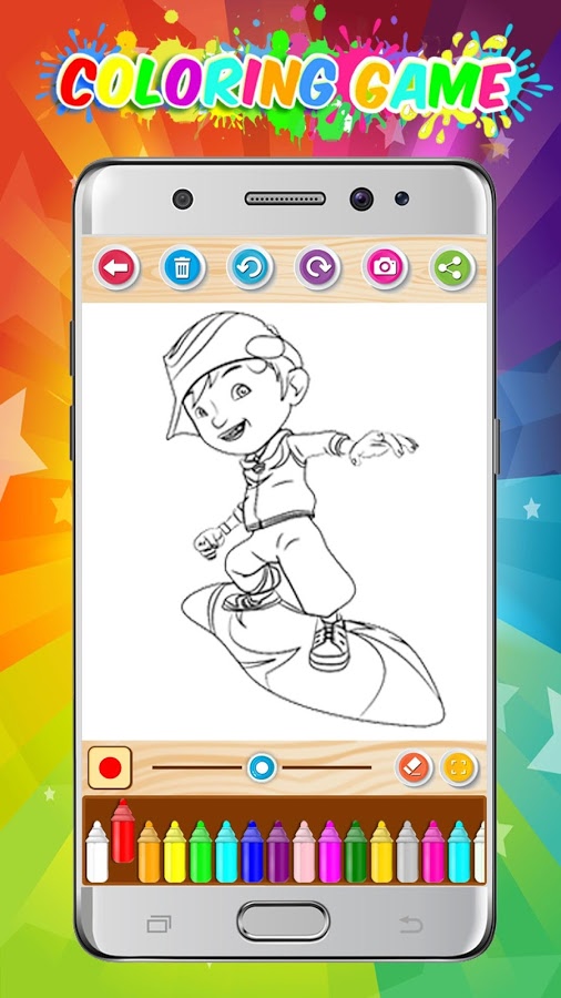 Boboboy Coloring Game 2018截图2