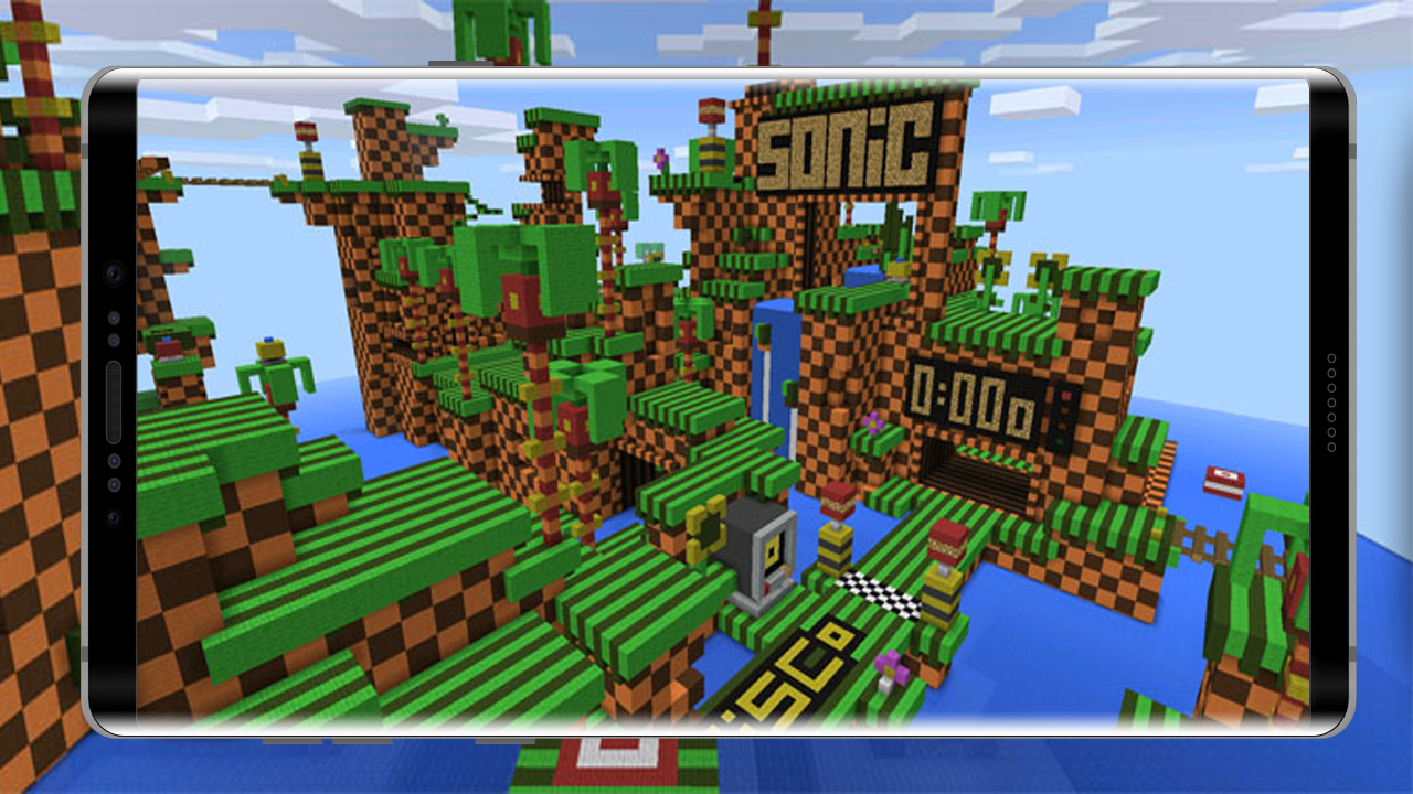 Map Parkour Sonic the Hedgehog For MCPE截图1