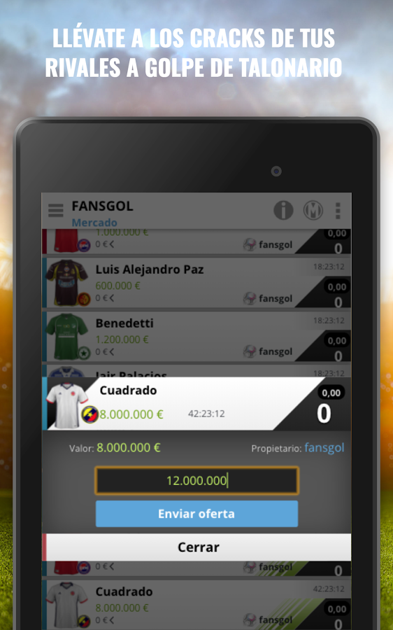 fansgol - Fantasy Fútbol Colombiano截图1