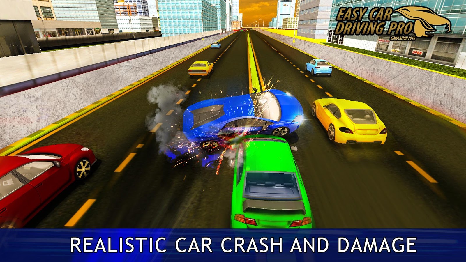 Easy Car Driving Pro Simulation 2018截图1