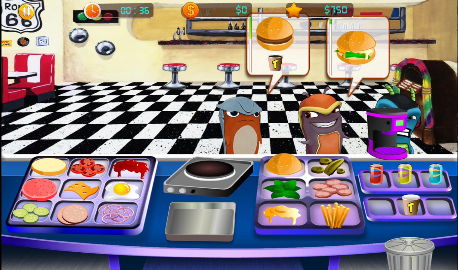 Super slugs Burgers Simulation : restaurant截图2