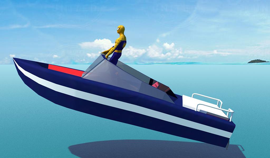 Superheroes Powerboat Racing Mania截图4