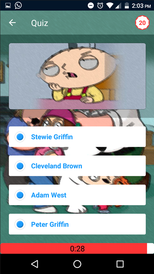 Guess Family Guy Trivia Quiz截图2