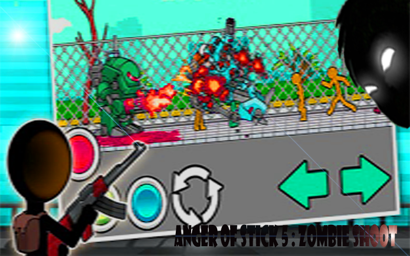 Anger of Stick 5 Zombie Shoot截图1