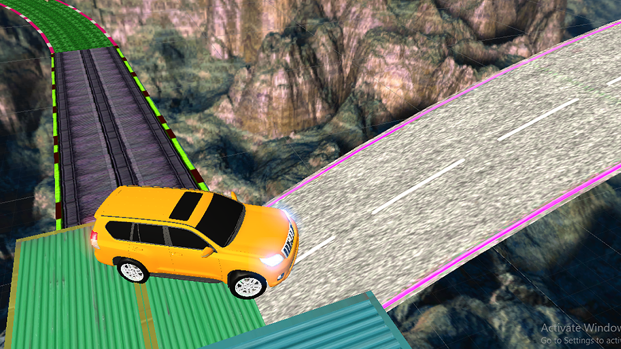 Prado Drive Mid Air Ramps: Sky Tracks 3D Game截图3