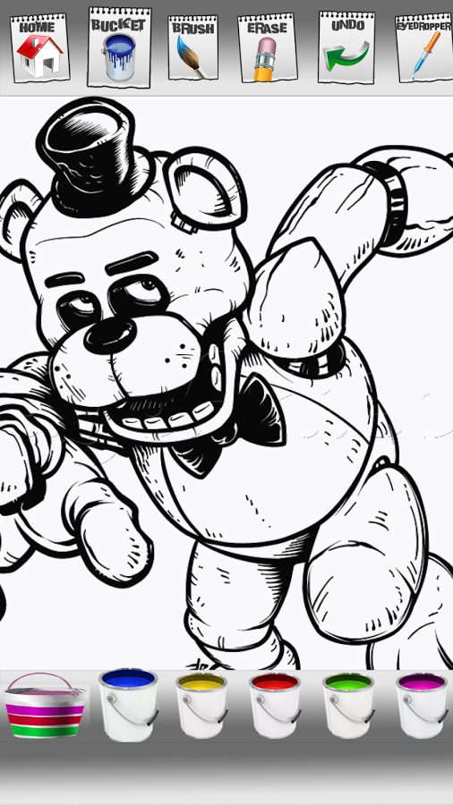 Five nights coloring book game截图3