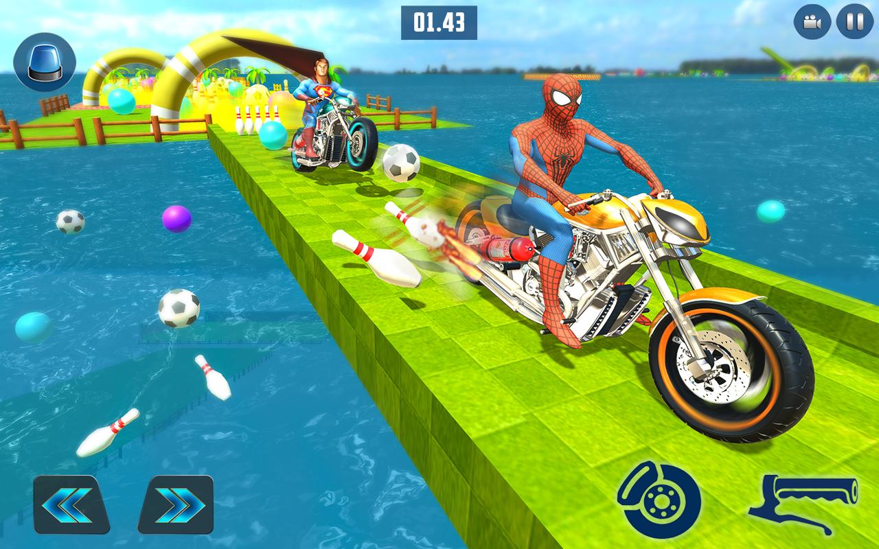 New Superhero Bike Racer Simulator截图1