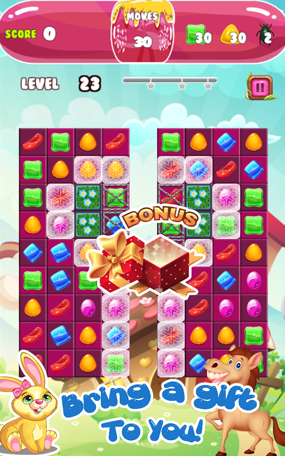 Sweet Candy Garden - Match 3 Game截图4