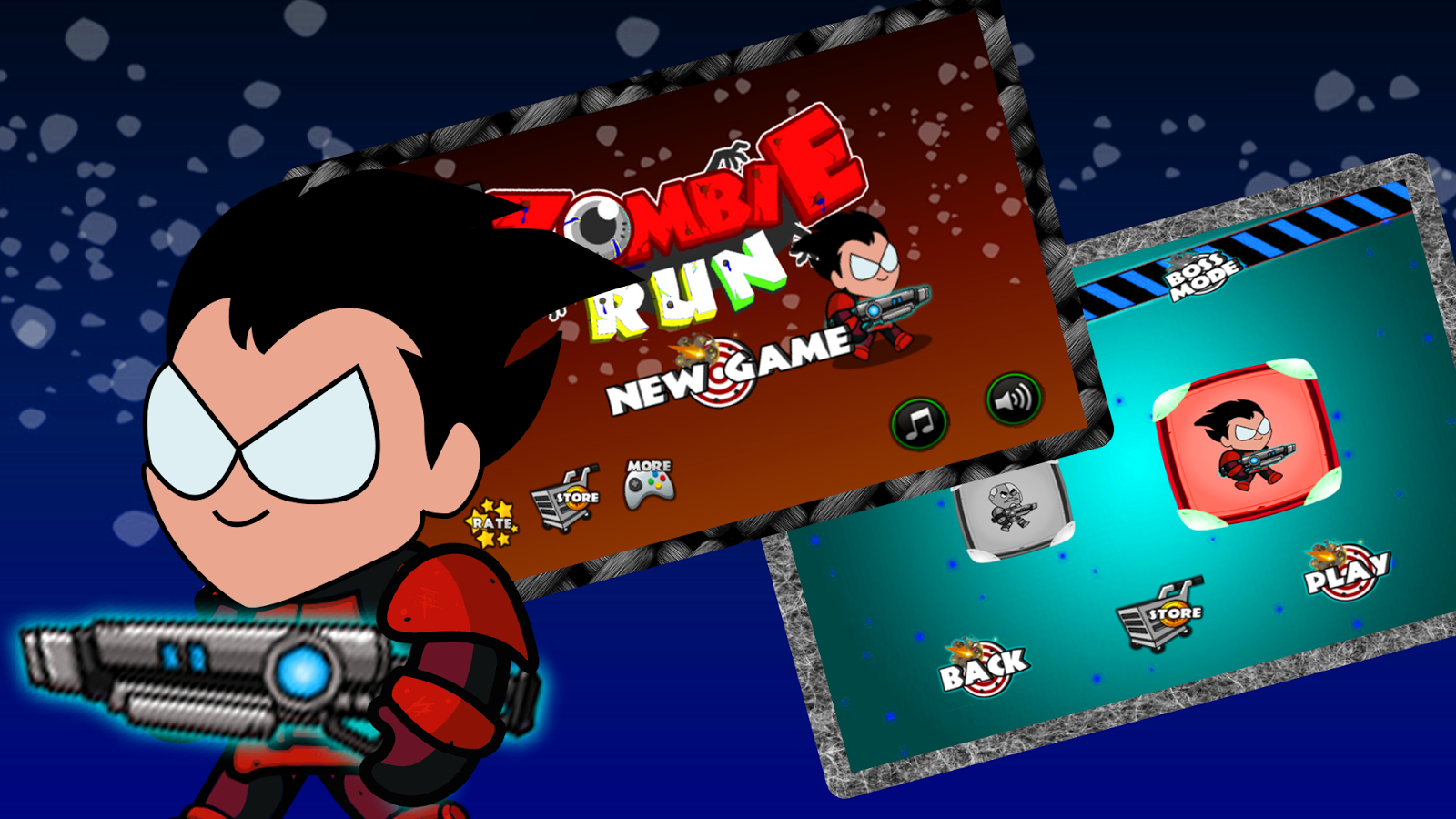 Subway Teen Robin Titans Rush : Cyborg Zombie Run截图2