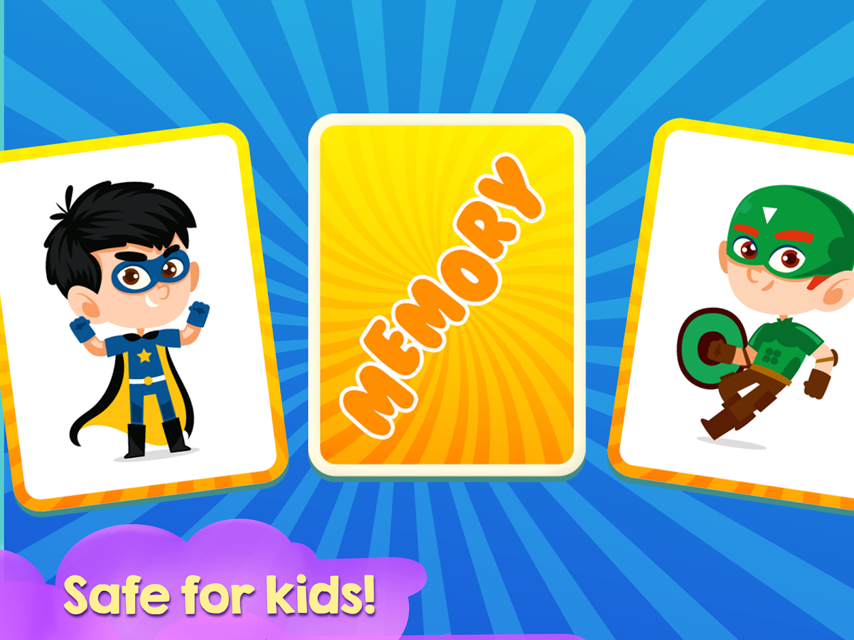 Heroes - Kids Memory Game截图4